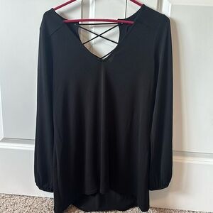 Express black tunic sexy size small but runs big see pix